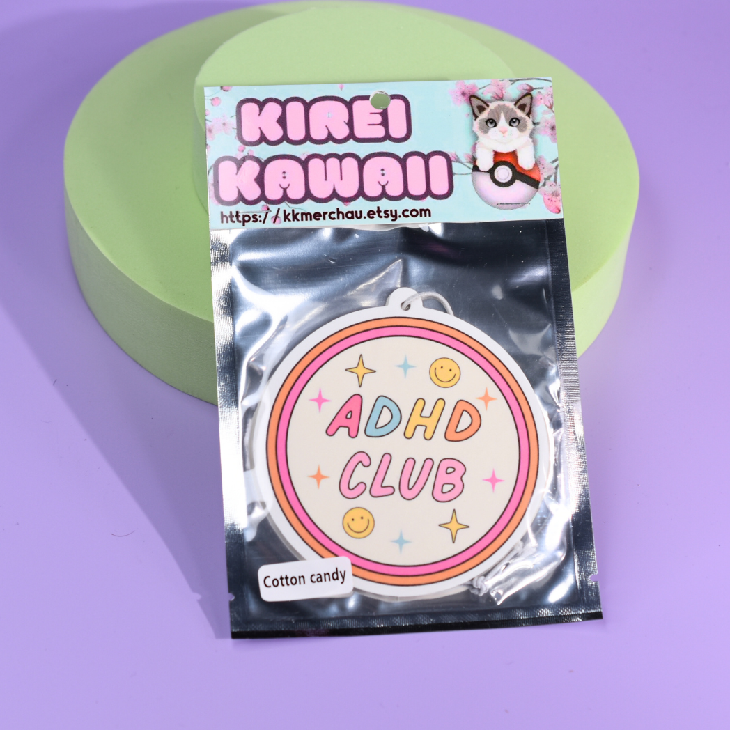 ADHD Club Air Freshener Cotton Candy Scented