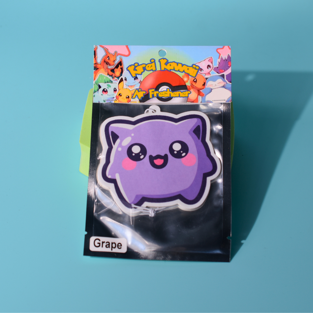 Gengar Kawaii Pokémon Air Freshener Grape Scented