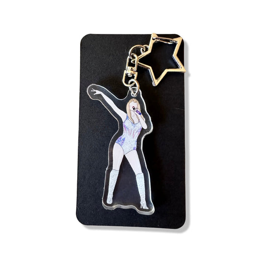 Clear Resin Artsy Taylor Swift Inspired Keychain