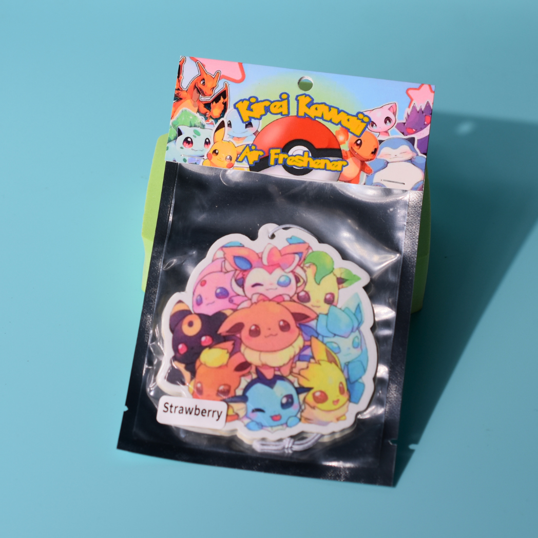 Eeveeloutions Kawaii Pokémon Air Freshener Strawberry Scented