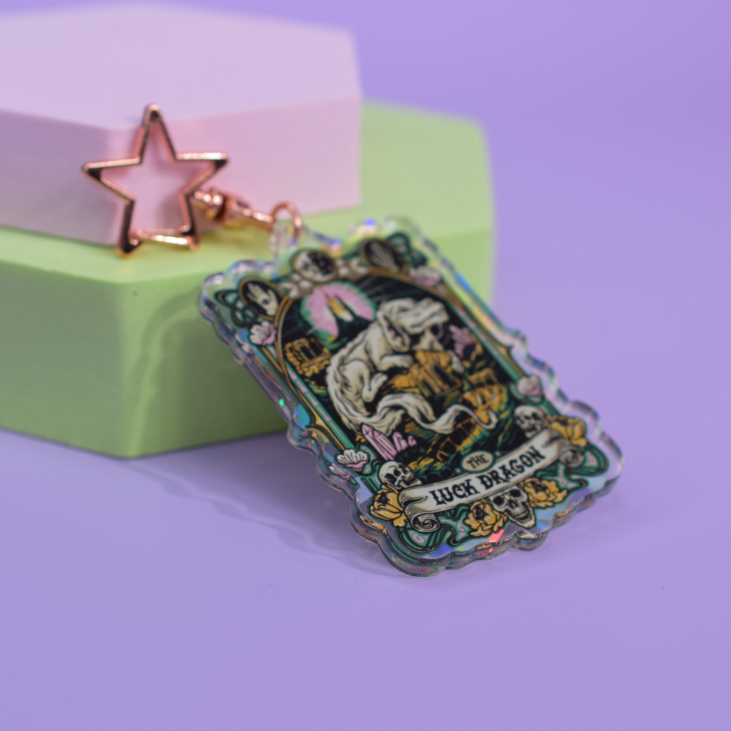 Falkor - The Luck Dragon Holographic Key Ring