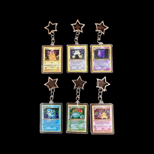Miniature Pokémon TCG Trading Card Keychain