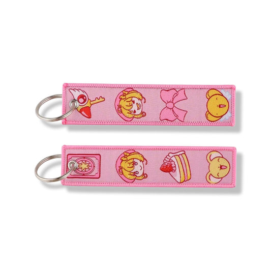Cardcaptor Sakura Embroidered Fabric Keychain
