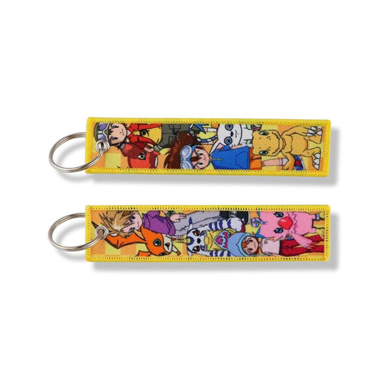 Digimon 2.0 Embroidered Fabric Keychain