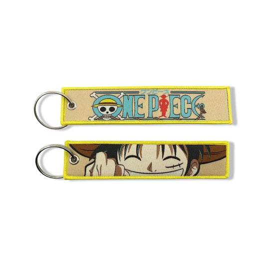 One Piece Embroidered Fabric Keychain