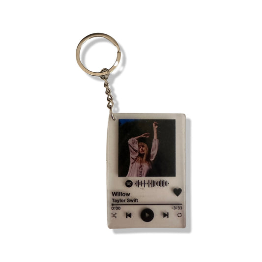 Clear Resin Willow Spotify Taylor Swift Inspired Keychain