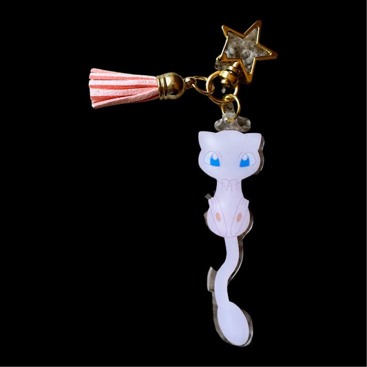 Hanging Mew Pokemon Keychain
