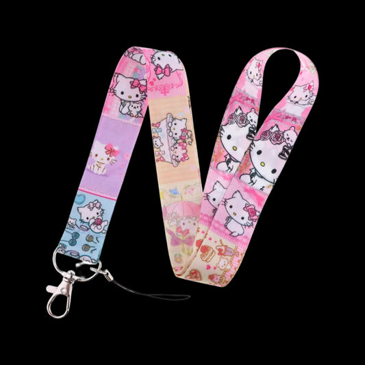 Kawaii Sanrio Hello Kitty Charmy Kitty Japanese Anime Lanyard