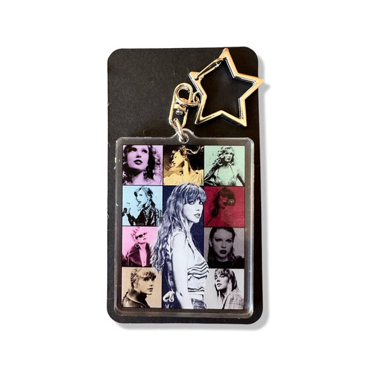 Clear Resin Group Eras Tour Taylor Swift Inspired Keychain