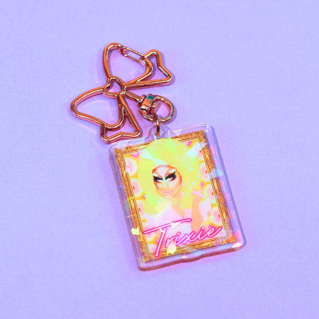 Trixie Holographic Keyring